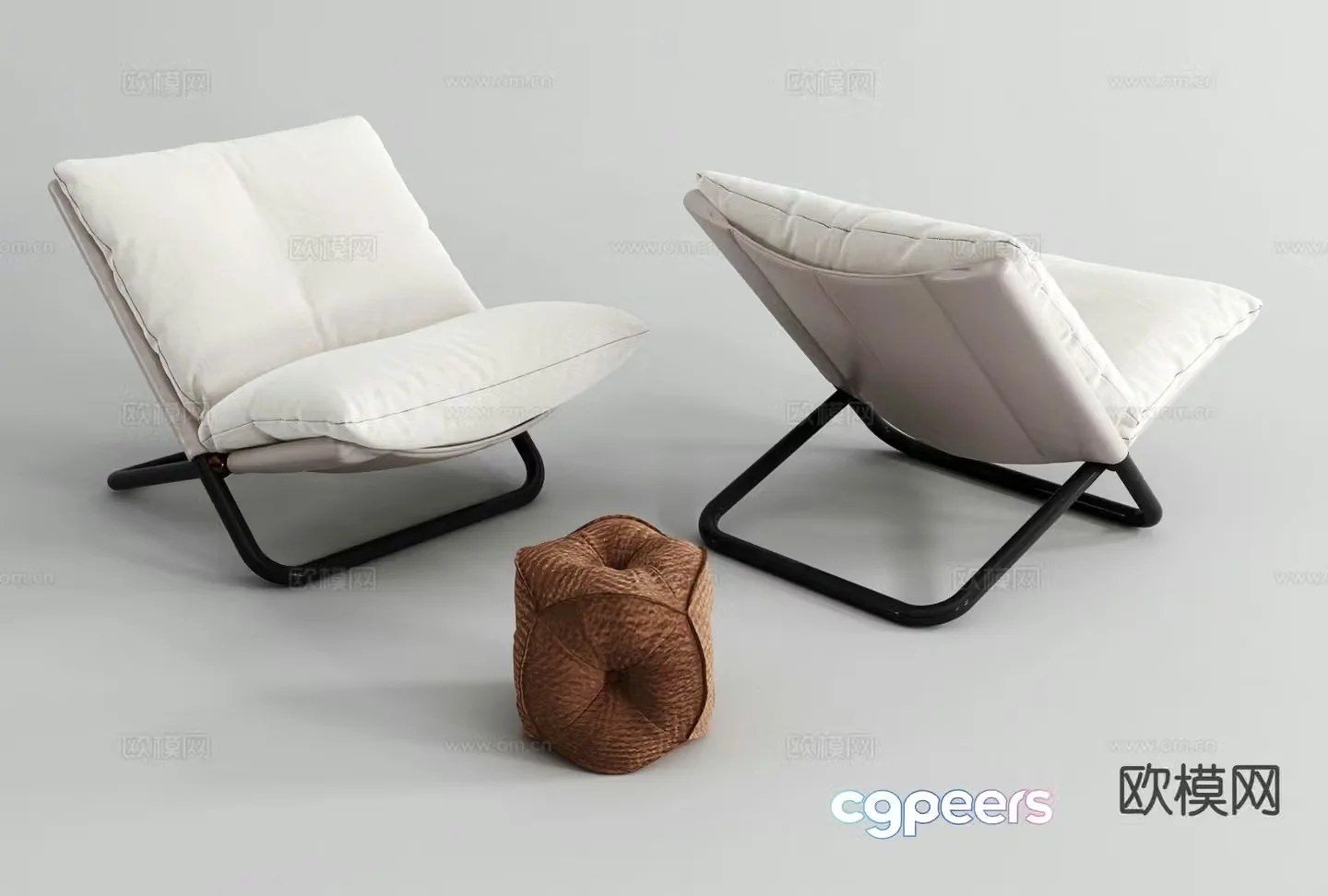 Modern chair leisure chair 3d model