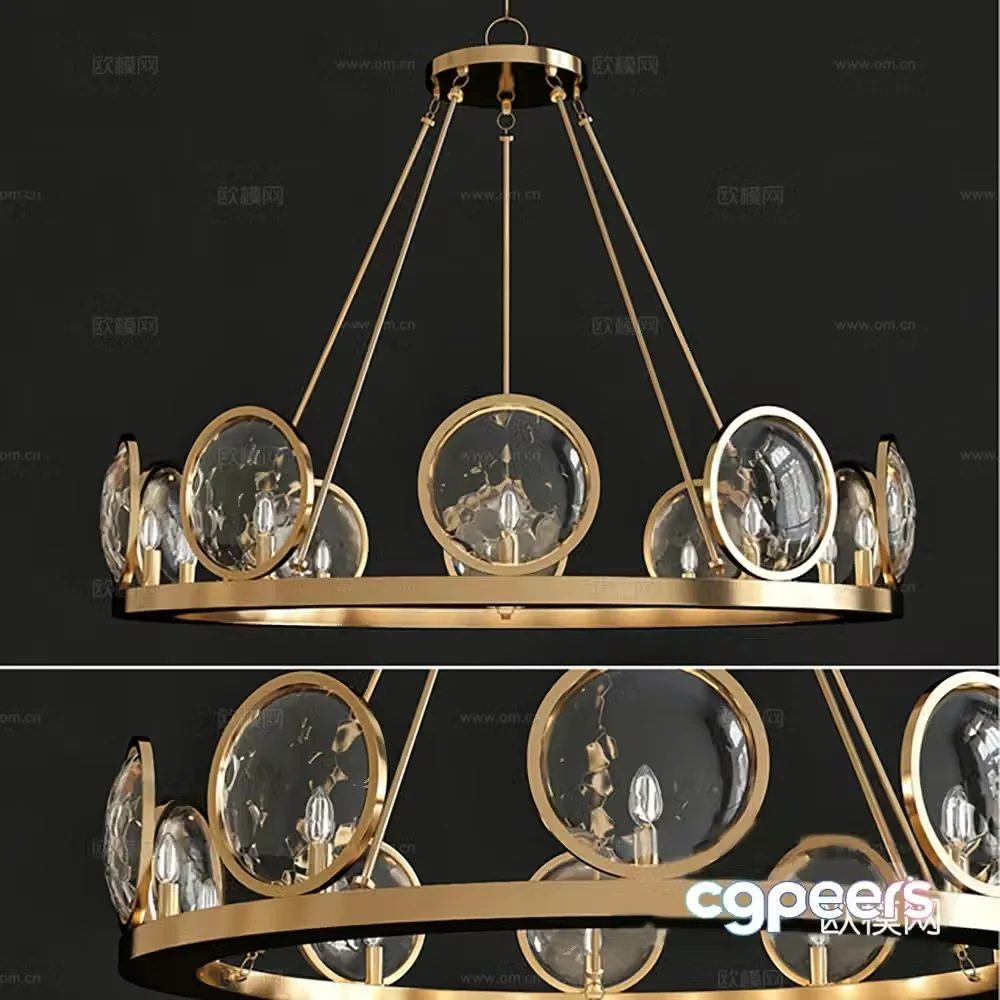 Chandelier Decorative Light Lamp 3D Model