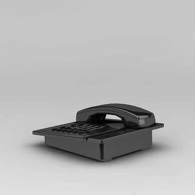 A Black Telephone 3D Model – 6133 – VRAY Render
