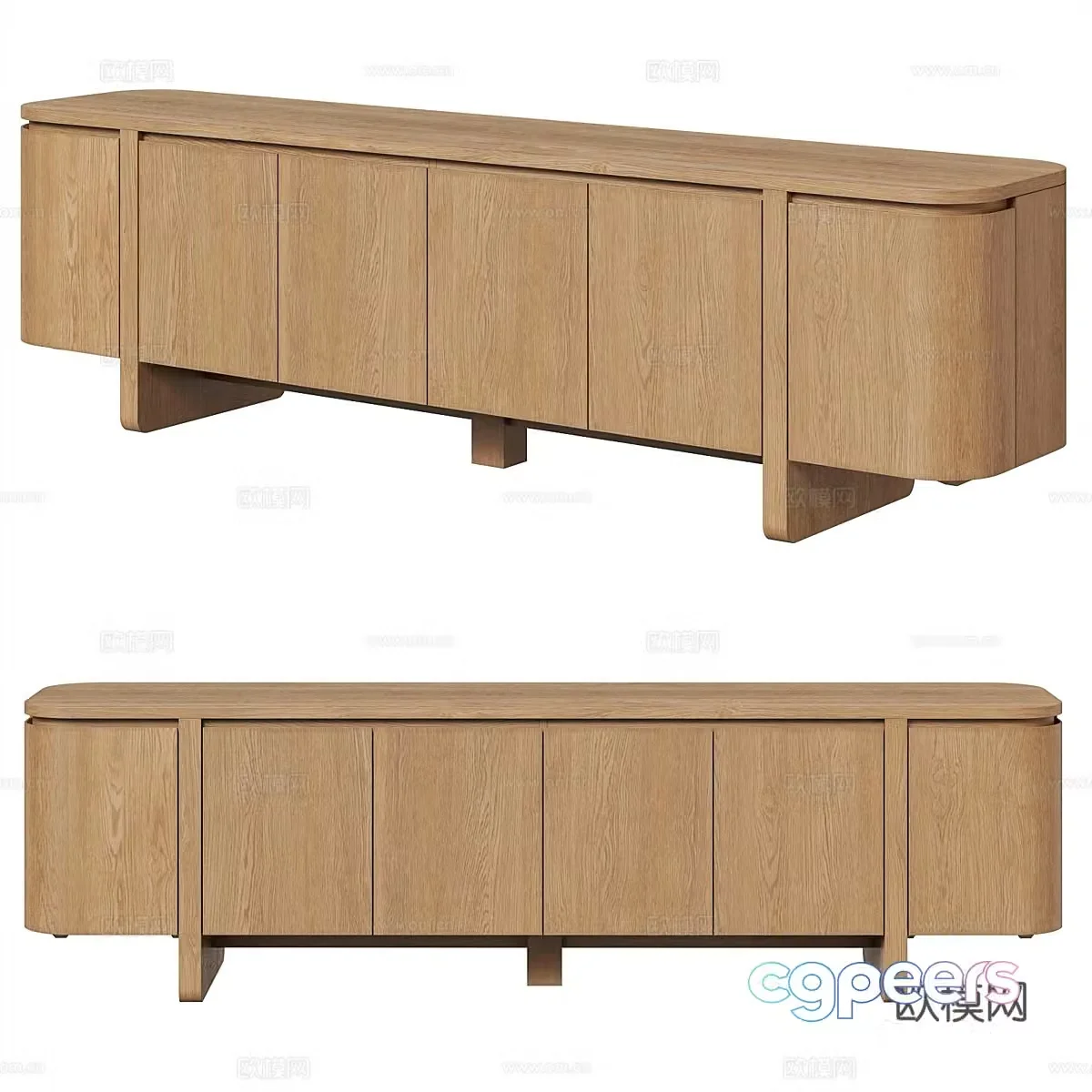New Chinese TV cabinet 3D model