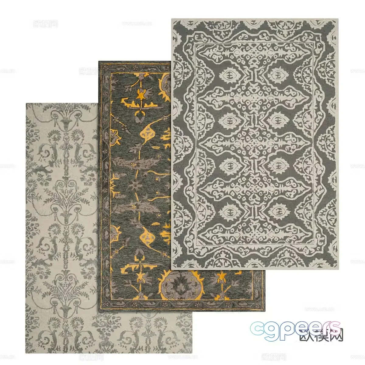 Square carpet 3d model