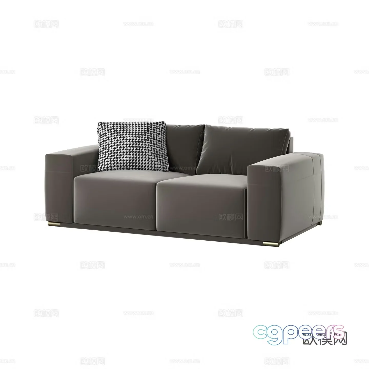 Modern love sofa 3d model