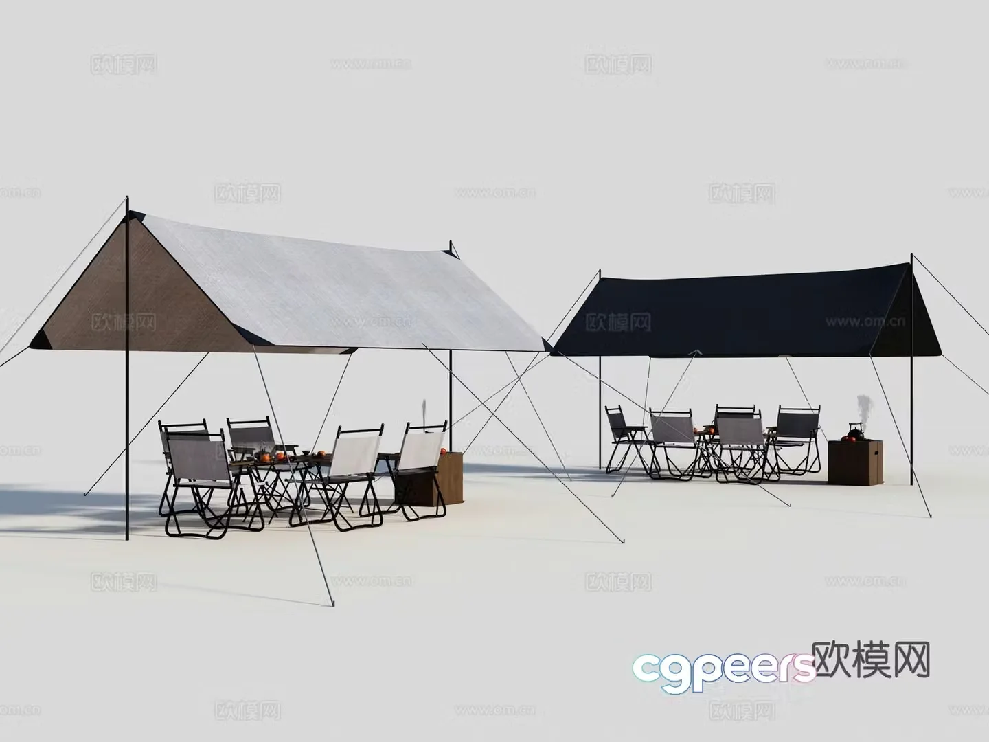 Outdoor camping sky curtain outdoor sky curtain tent outdoor tent 3d model