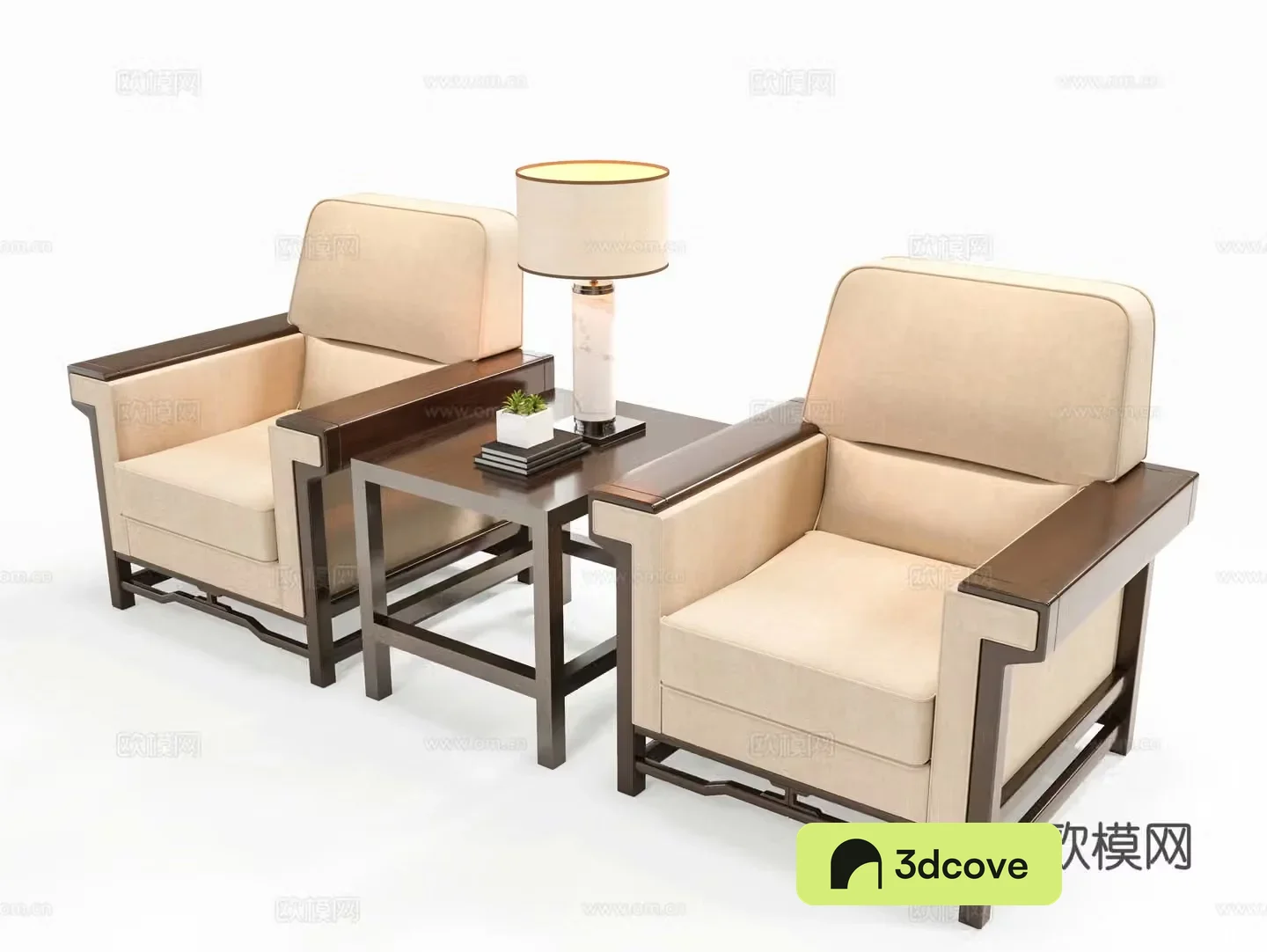 New Chinese single sofa