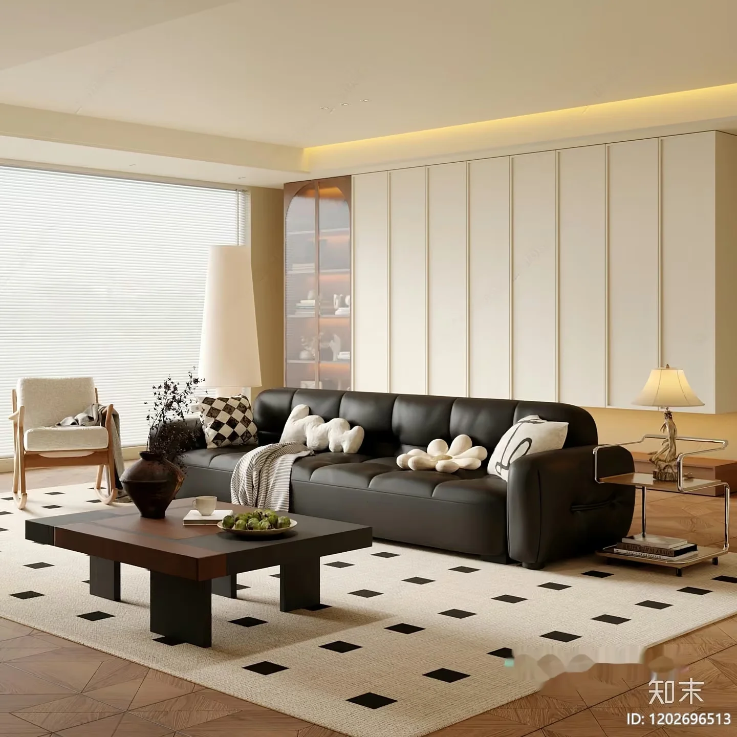 Modern Living Room 3D Model – 6635 – CORONA Render