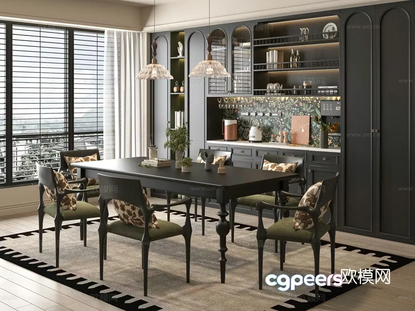 French restaurant 3d model