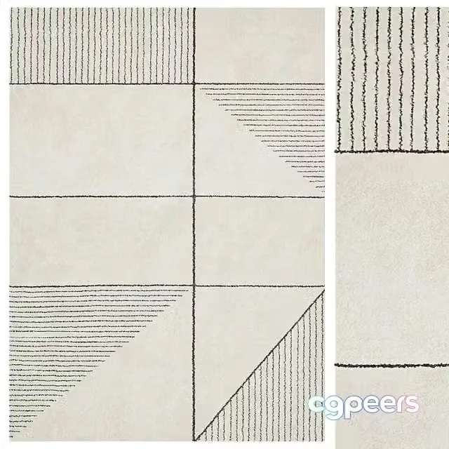 3ds Max Free – Winthorpe modern rug