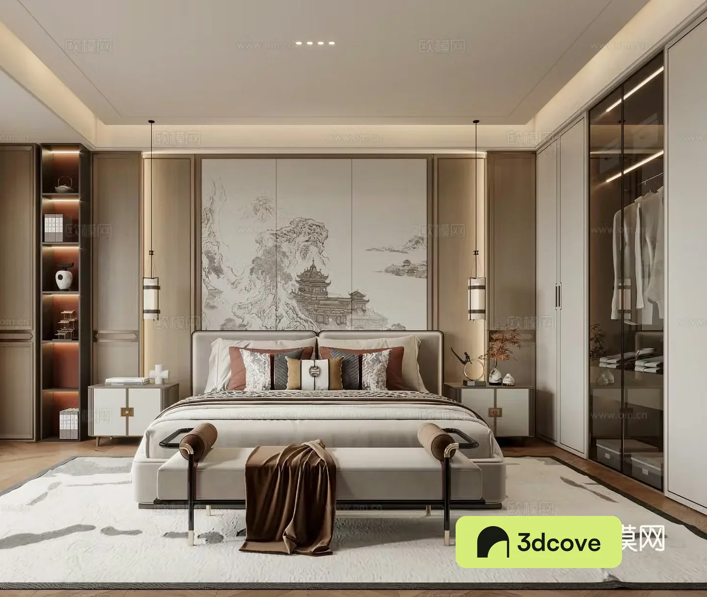 New Chinese bedroom