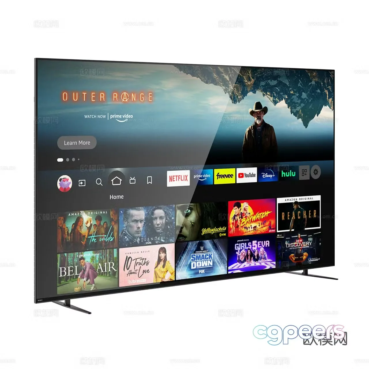 Sony Bravia 7 TV Minimalist TV Borderless TV 3D Model