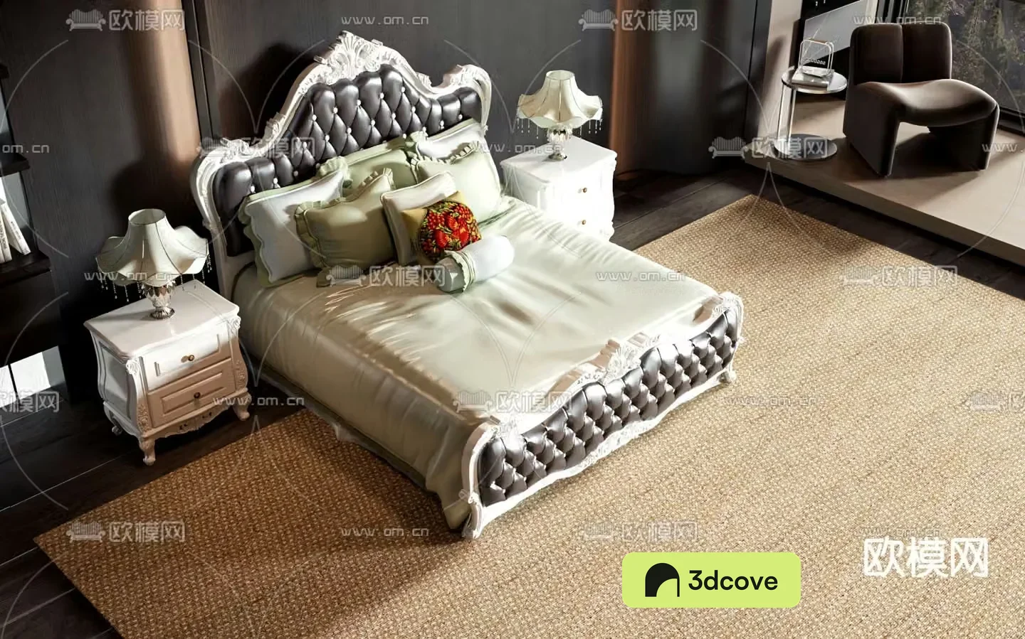 European double bed