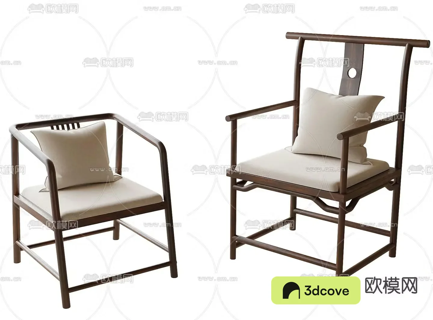New Chinese dining chair single chair leisure chair