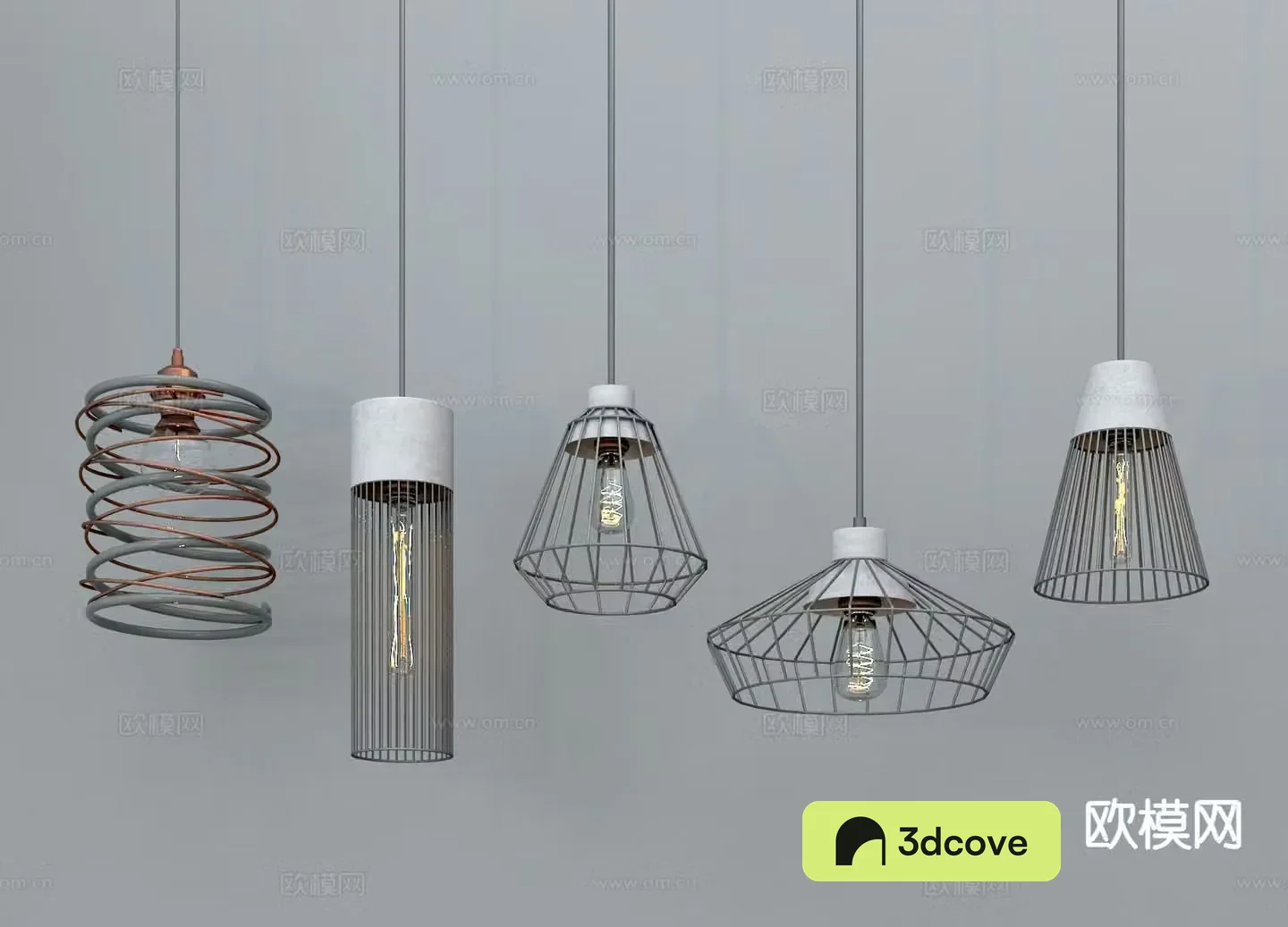 Industrial style chandelier iron chandelier light bulb chandelier
