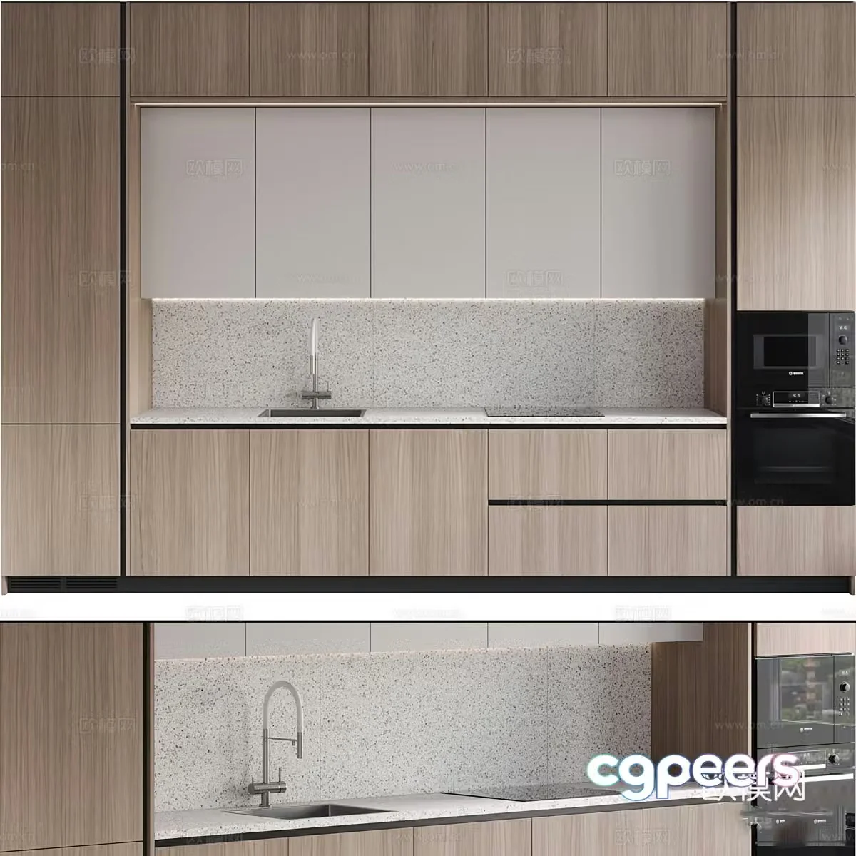 Modern Italian cabinet 3d model