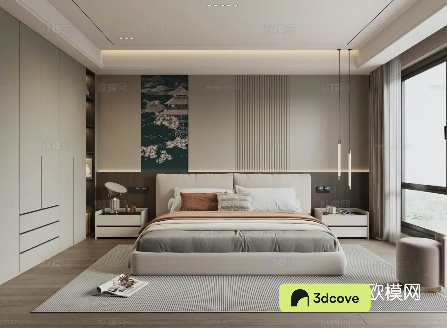 Modern minimalist home bedroom master bedroom