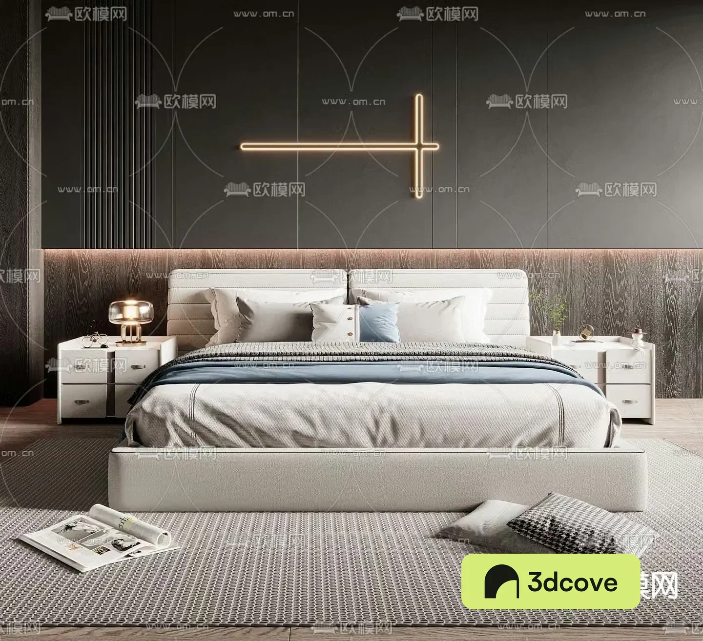 Minotti double bed