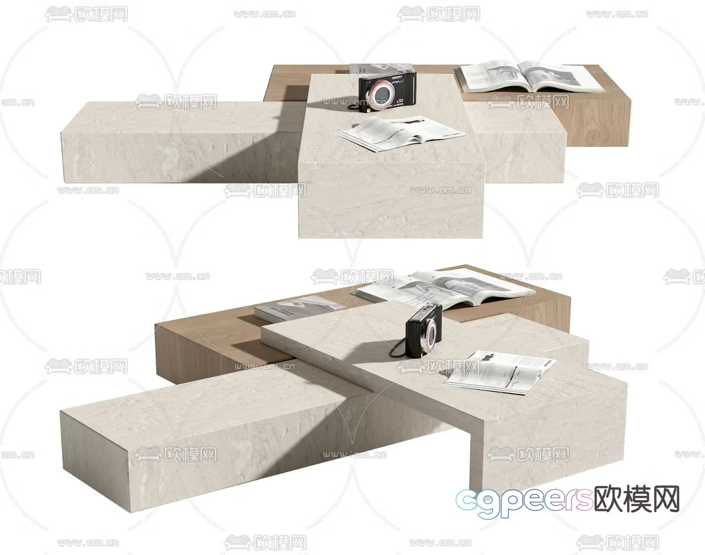 Table table coffee table marble coffee table 3d model