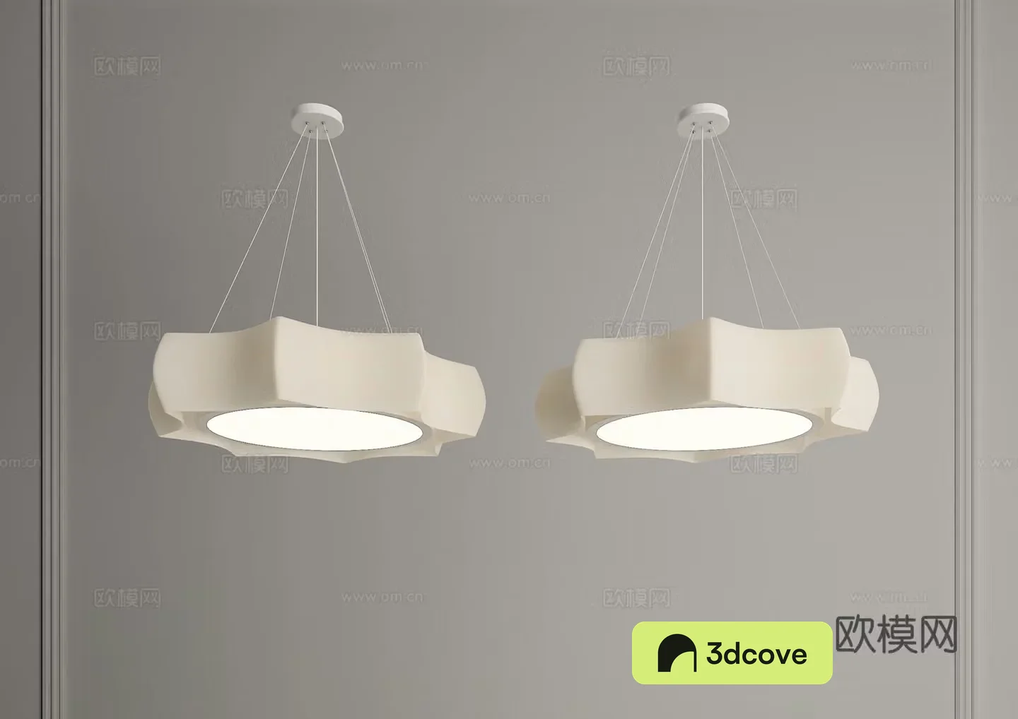 Restaurant Chandeliers Creamy Chandeliers Middle Chandeliers Wasabi Chandeliers Living Room Chandeliers 3D Model