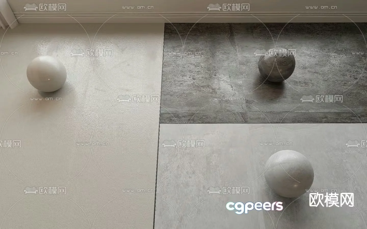 Cement board Cement floor Cement paint 3d model