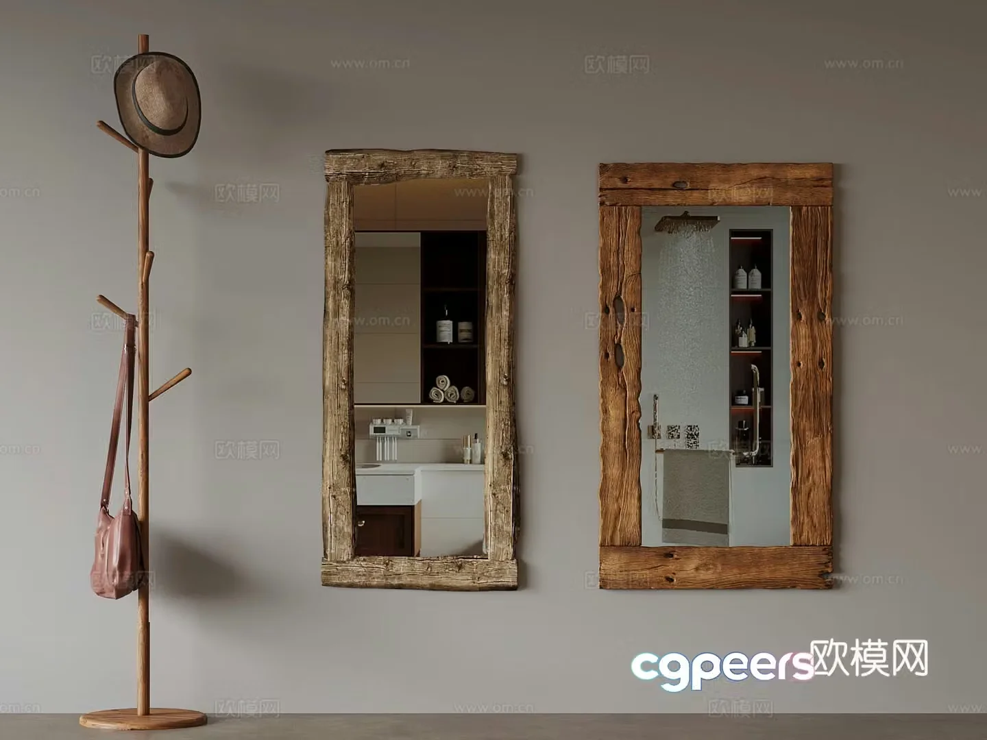 The Mirror of the Miracle Mirror of the Clothes Hanger 3D Model