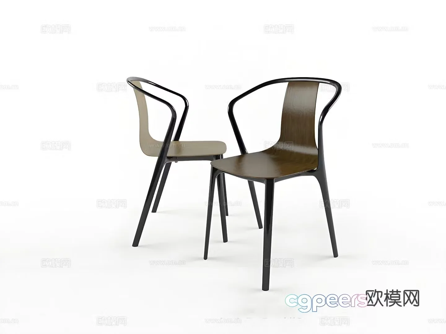 New Chinese style chair dining chair 3d model