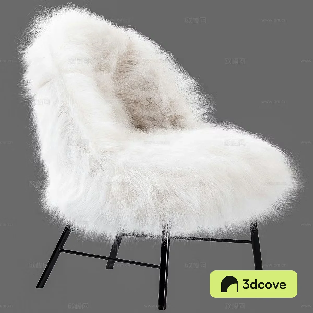 Plush leisure chair wool chair outdoor leisure chair courtyard leisure chair balcony leisure chair