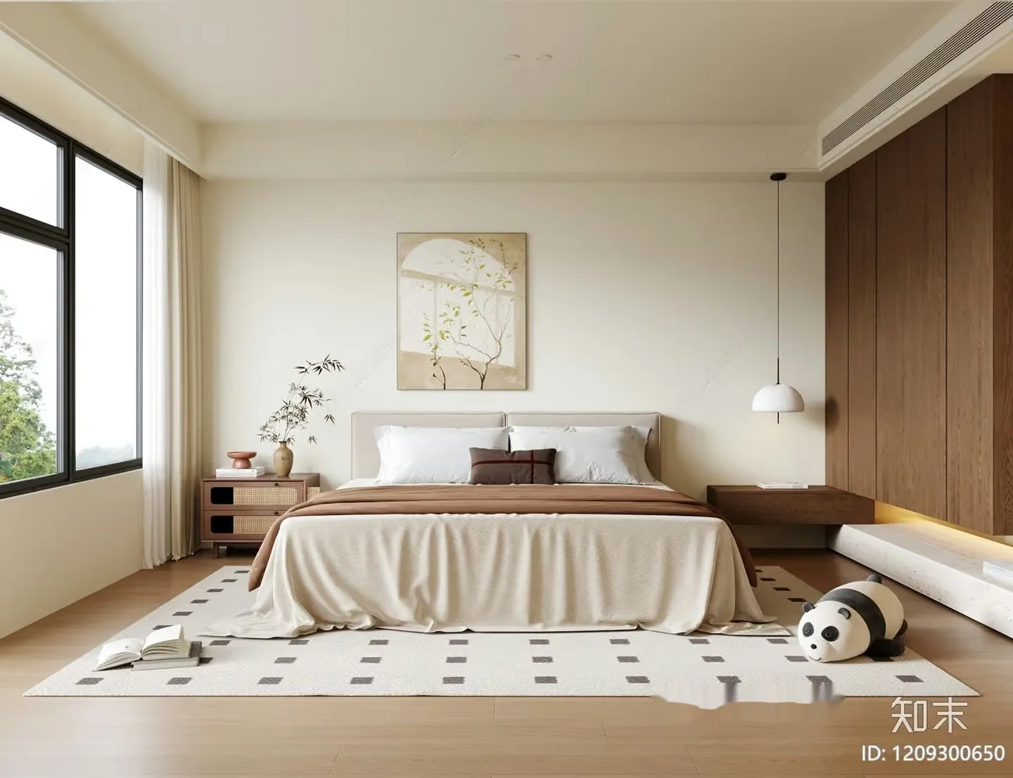 Cozy Bedroom 3D Model – 465 – VRAY Render