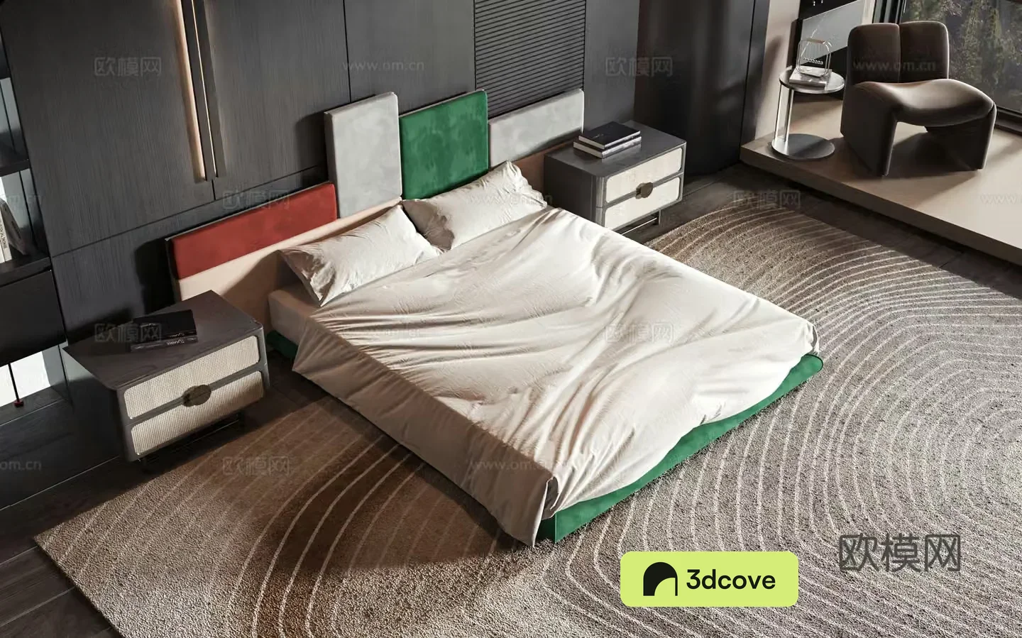 Modern style product bed
