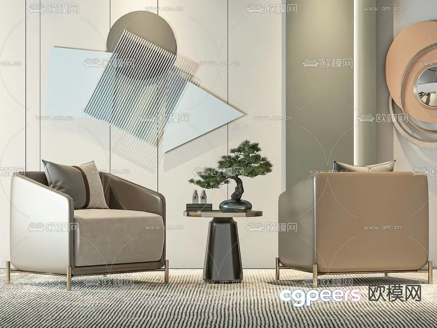 Single sofa 3d model
