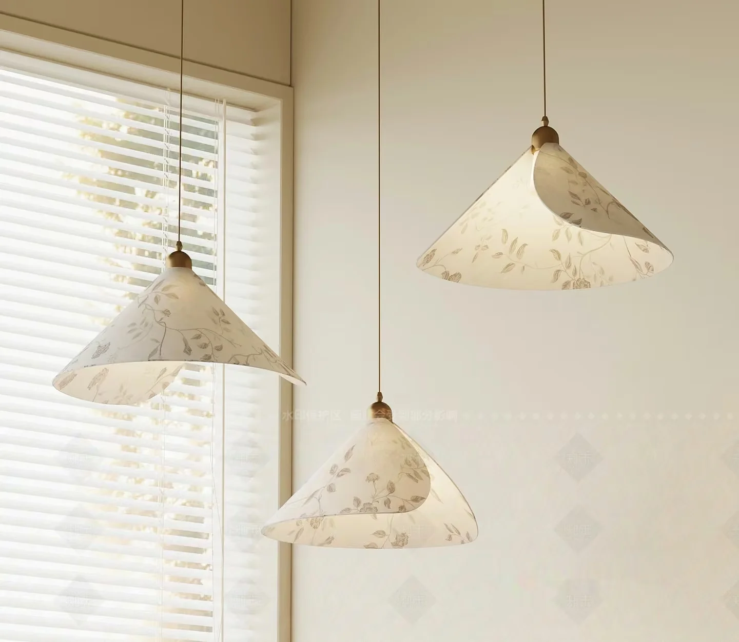 Three Hanging Lamps 3D Model – 3242 – VRAY Render