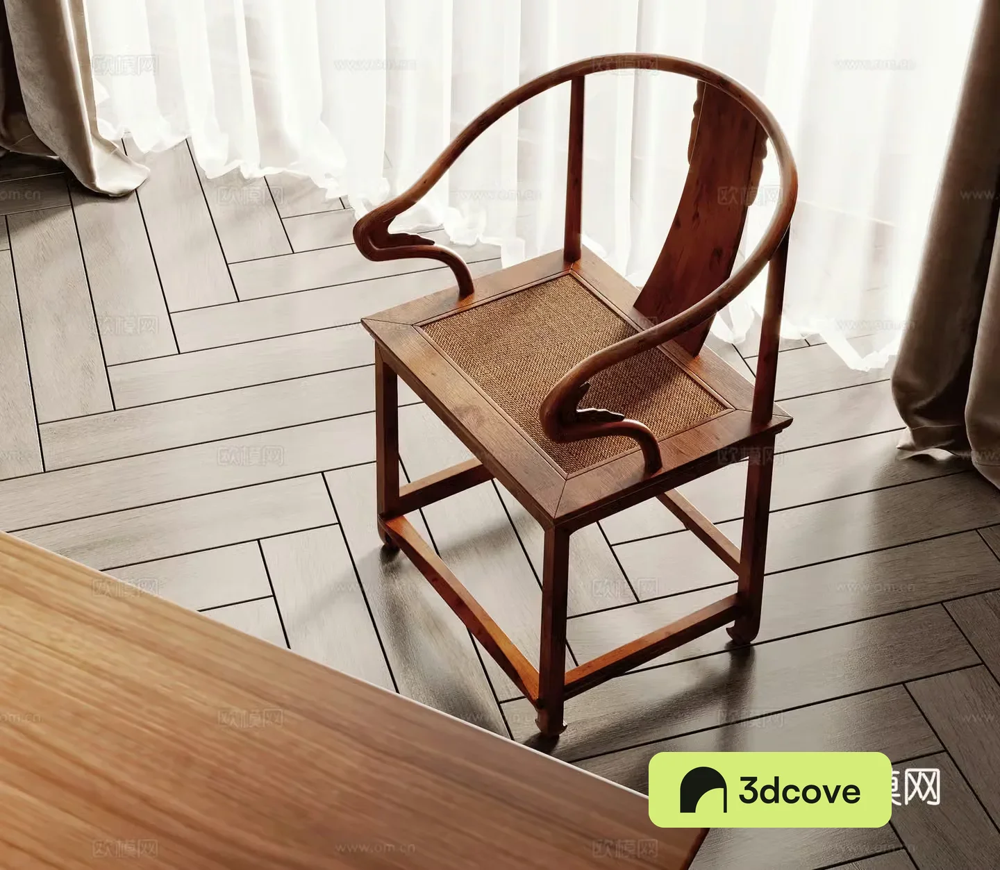 New Chinese style single chair armchair