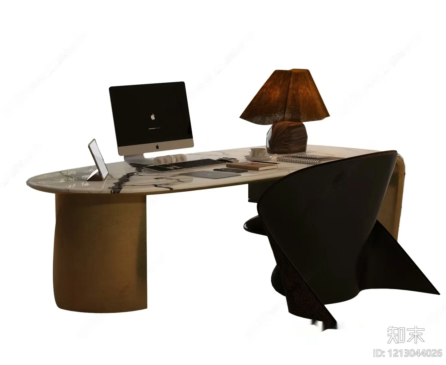 A Modern Office Desk 3D Model – 22110 – VRAY Render