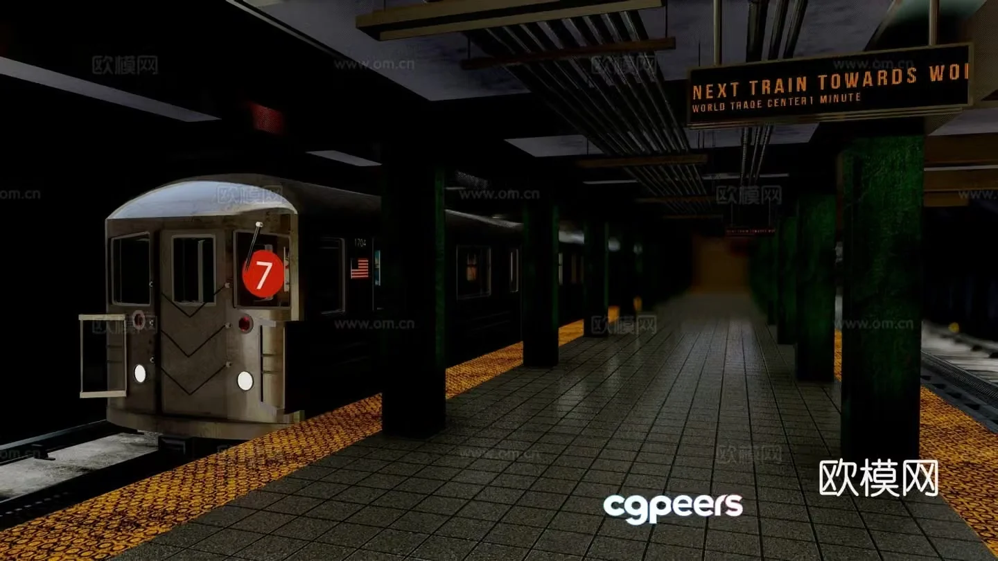 subway station 3d model