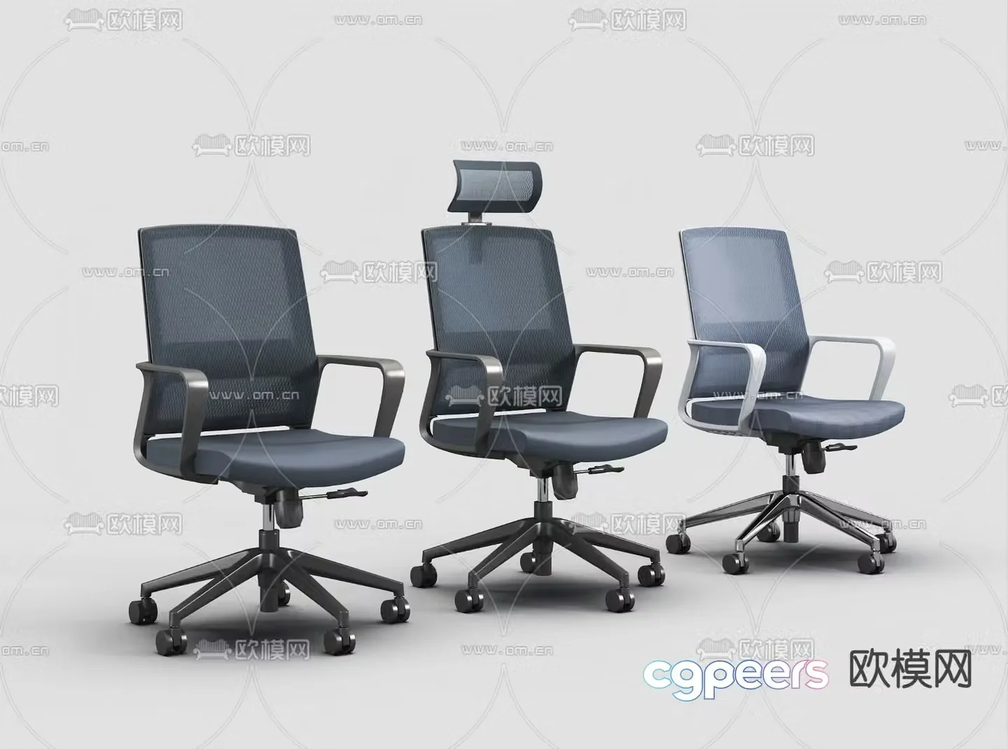 Office chair staff chair 3d model