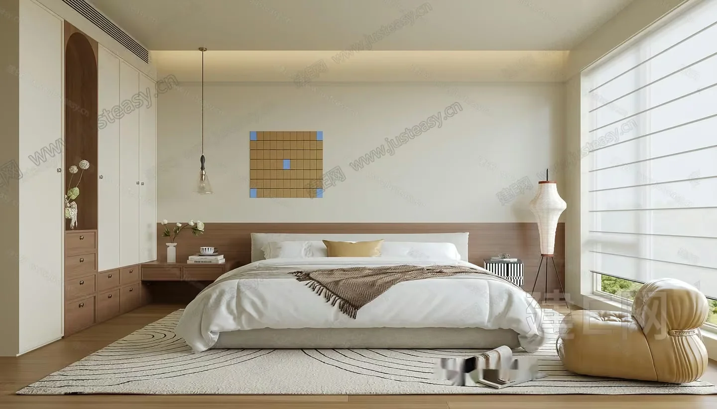Cozy Bedroom 3D Model – 18485 – VRAY Render