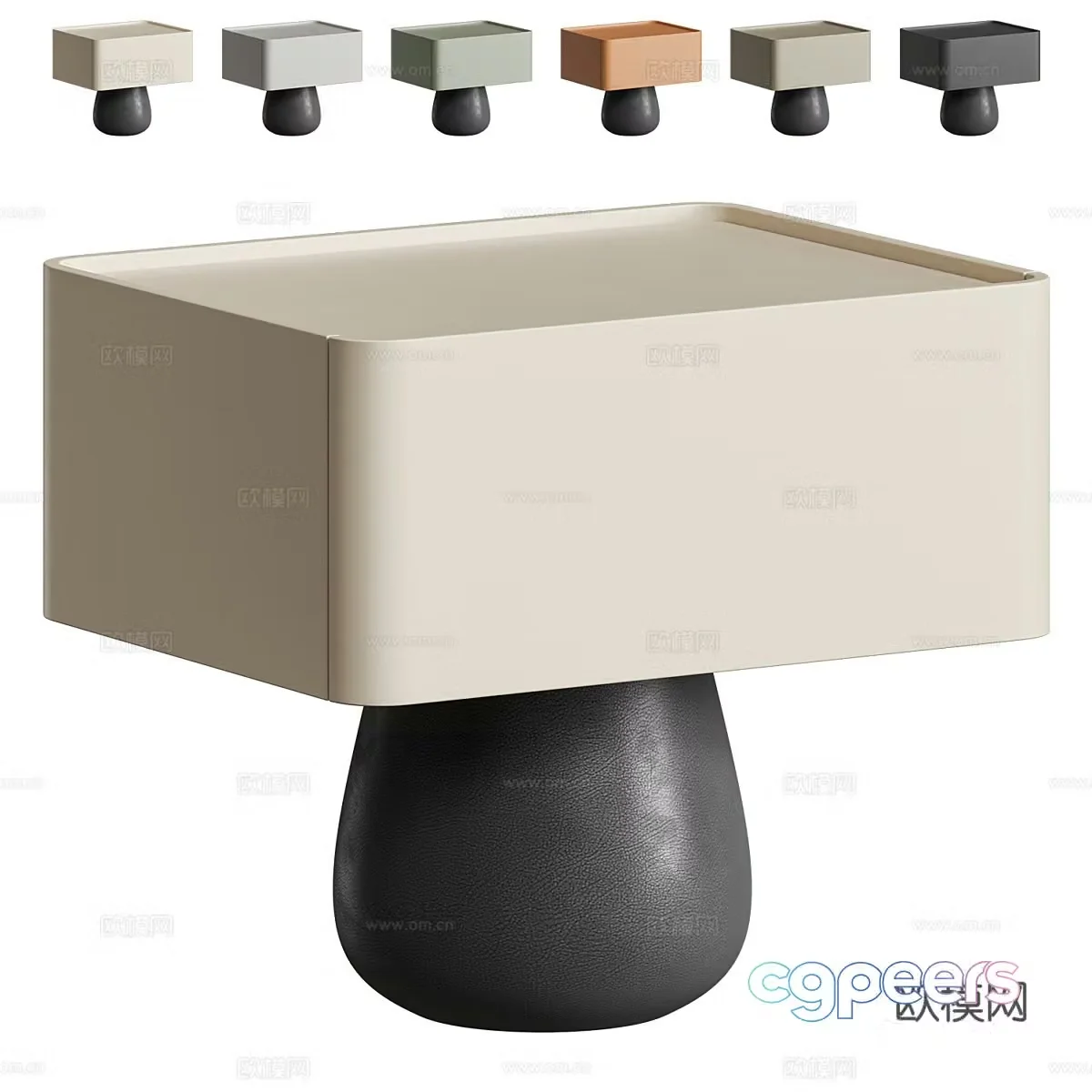 Modern Italian minimalist Aliexpress bedside table 3D model