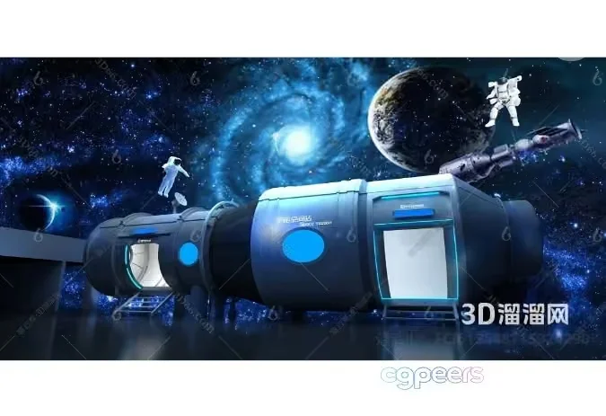 Space Station 3D Model – 16365 – VRAY Render