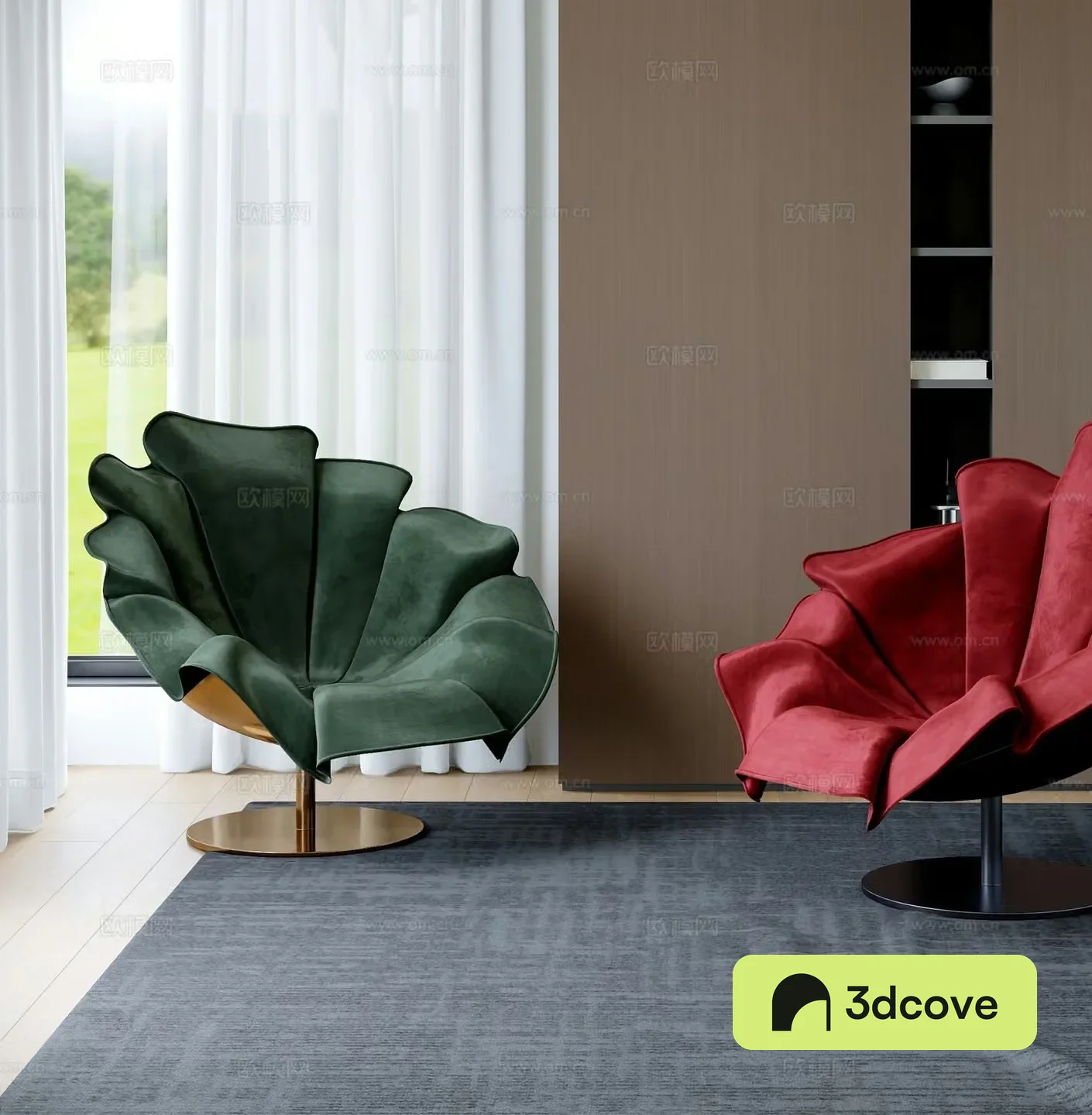 Modern petal chair leisure chair