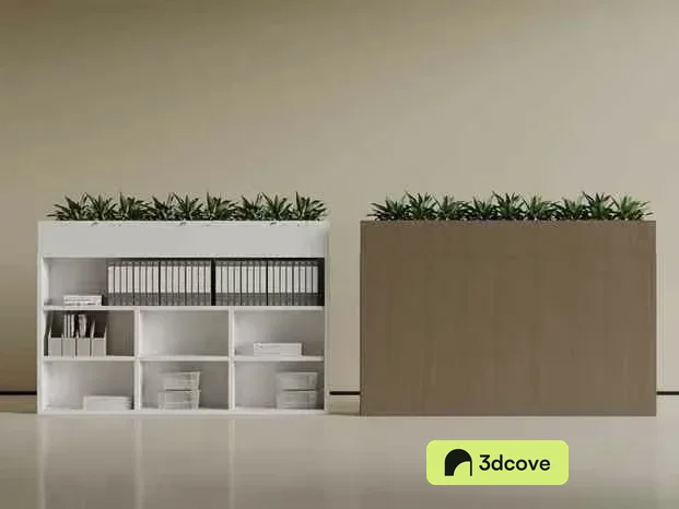 White Shelving Unit
