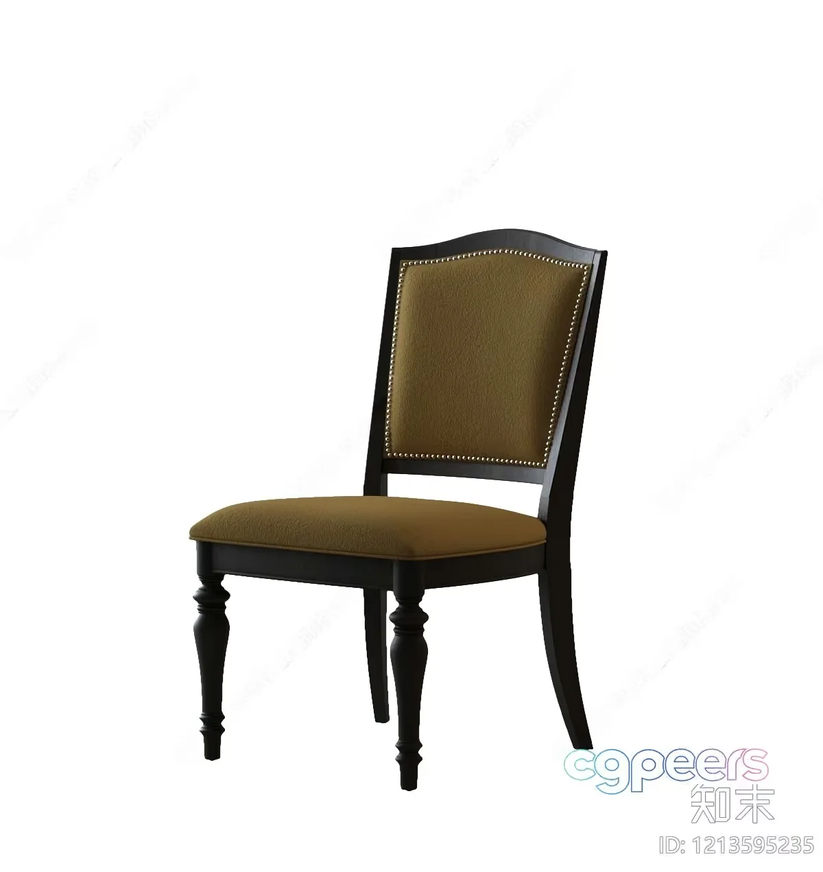 Wooden Dining Chair 3D Model – 6585 – VRAY Render