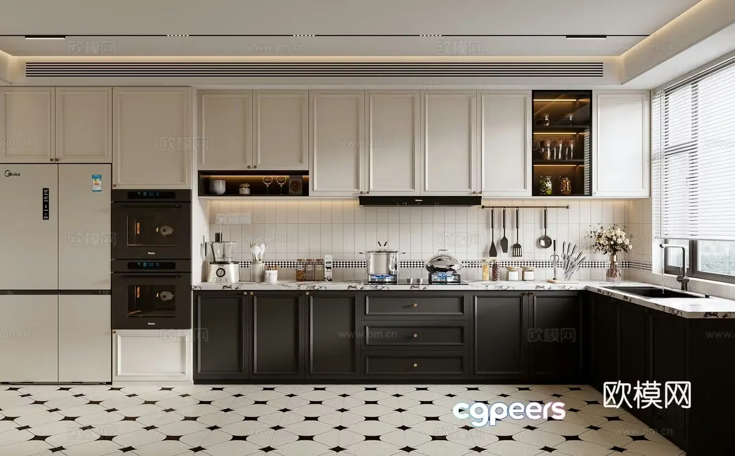 French kitchen 3d model