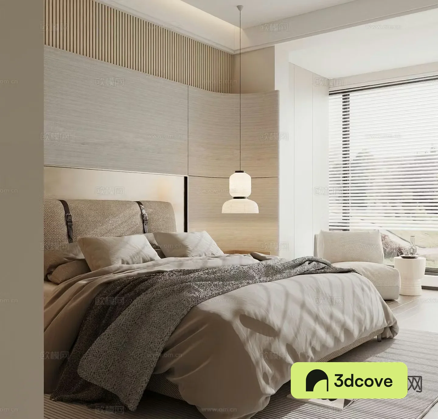 Modern double bed