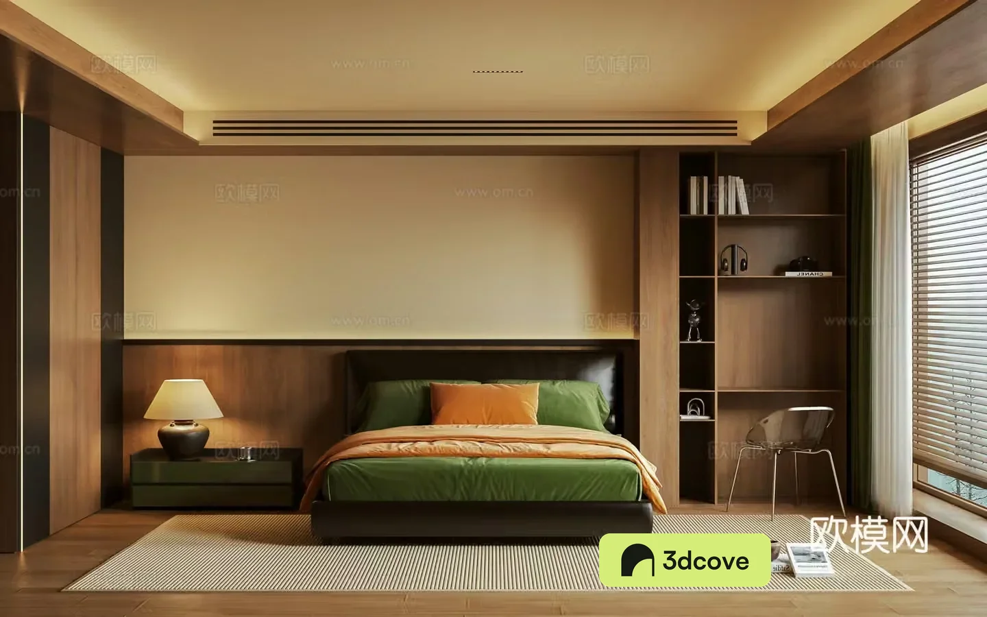 Log wind bedroom