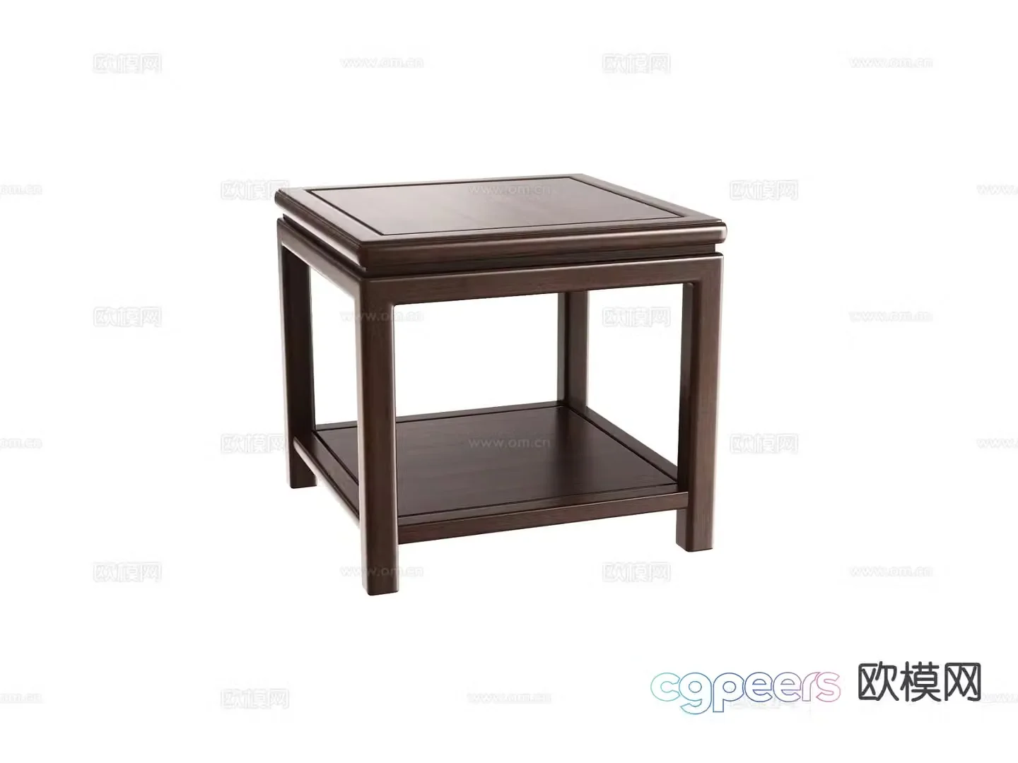 New Chinese style corner table side table square table 3D model