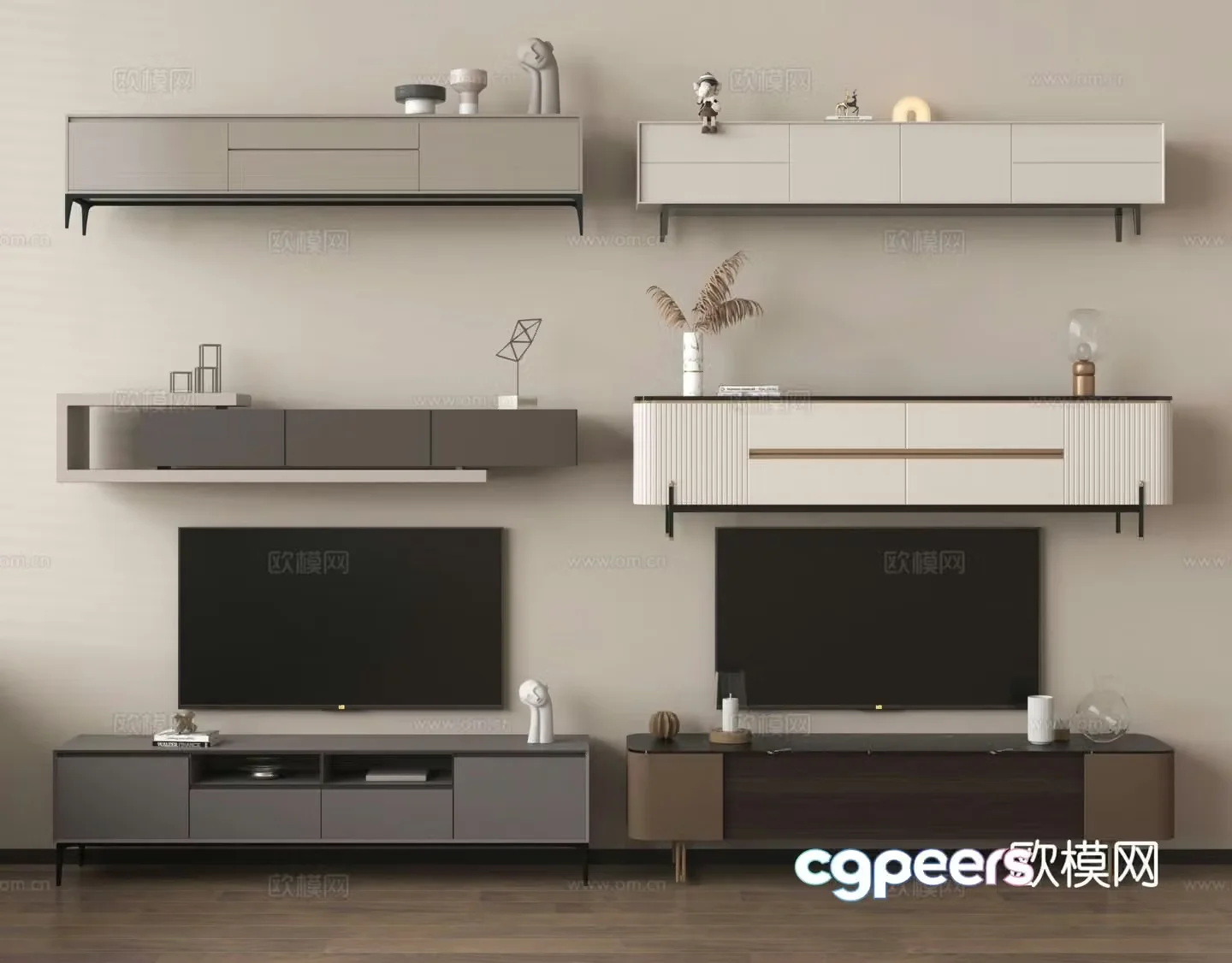 Modern TV cabinet 3d model