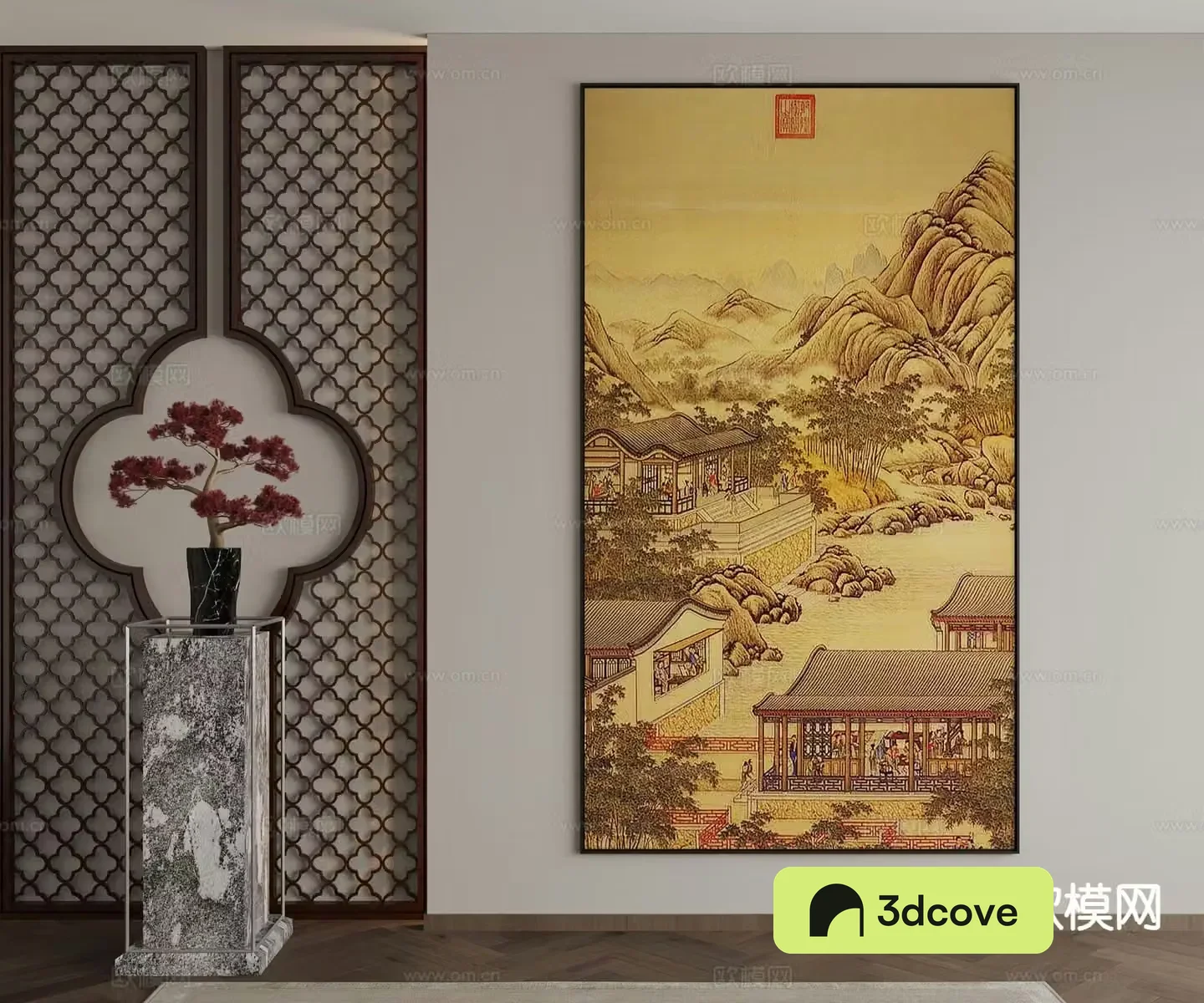 New Chinese style ink painting landscape painting decorative painting
