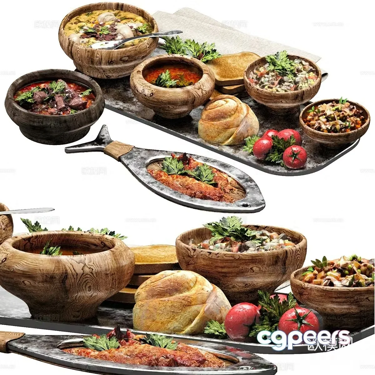 Chinese food food 3d model