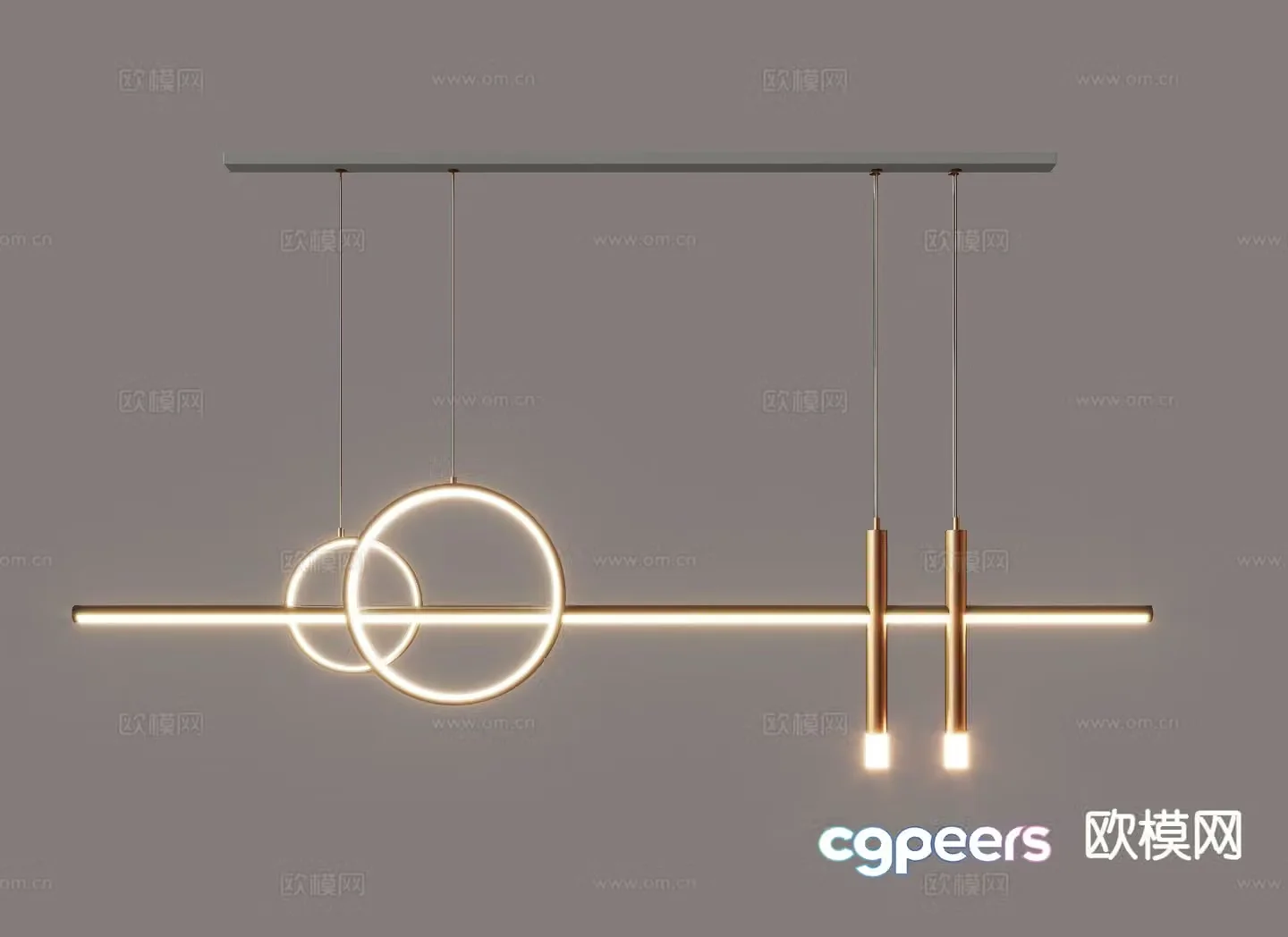 Light luxury chandeliers hall chandeliers art chandeliers 3d model