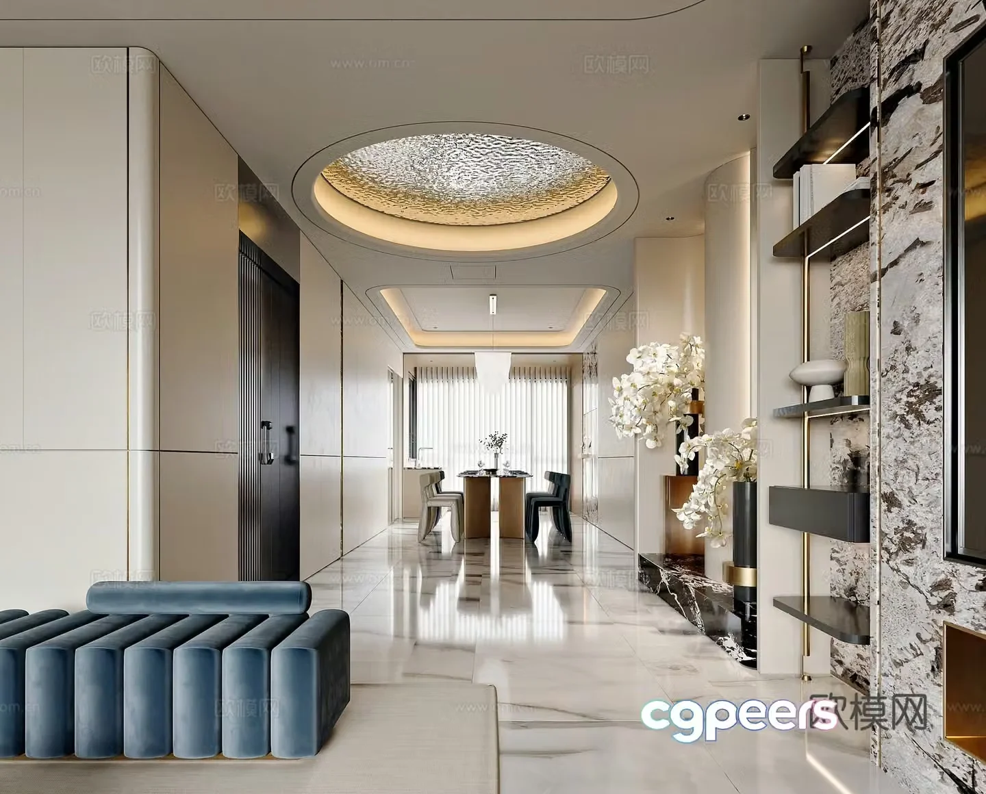 Modern restaurant 3d model