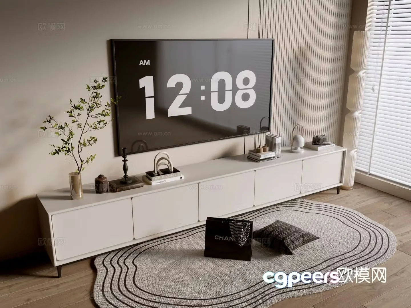Modern TV cabinet 3d model