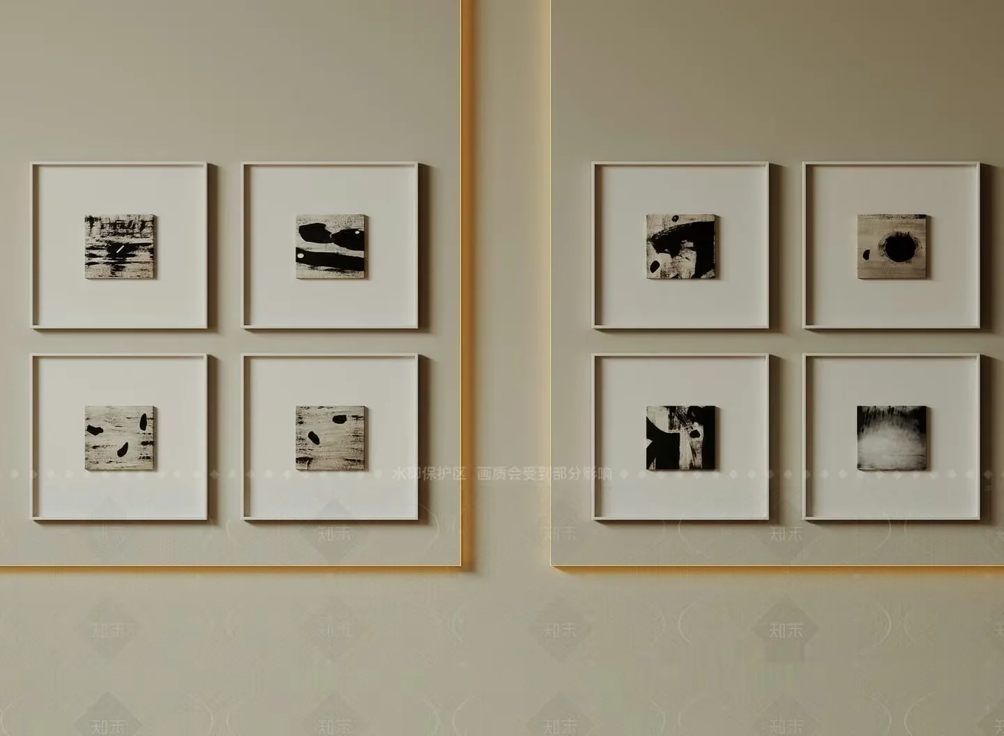 Minimalist Art Collection 3D Model – 926 – VRAY Render